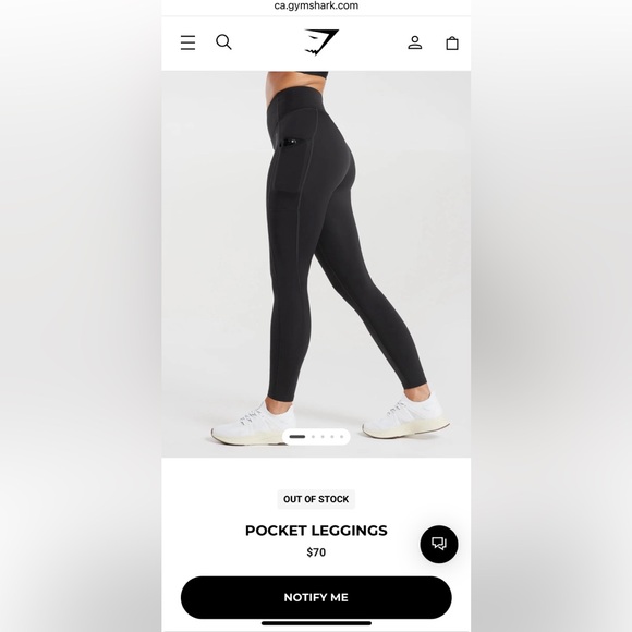 Gymshark Black Pocket Leggings - Picture 5 of 5